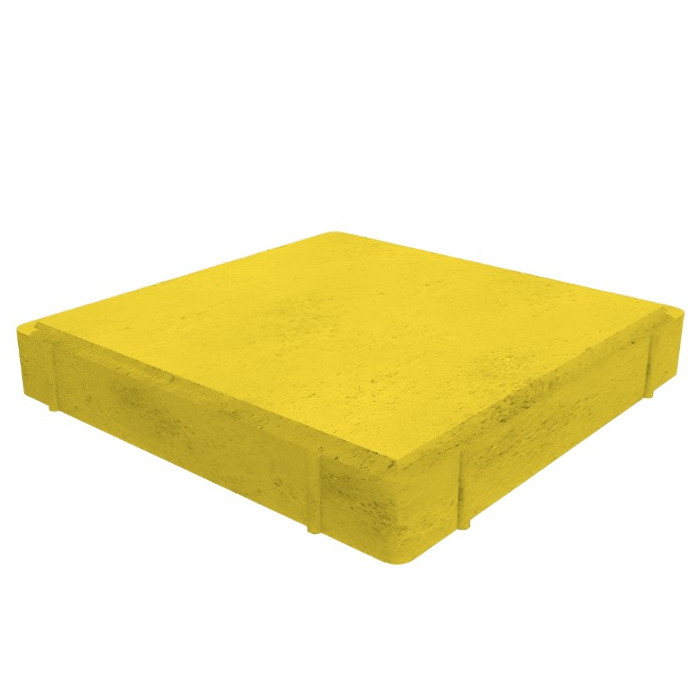 Квадратная тротуарная плитка 500х500х80 мм Желтый